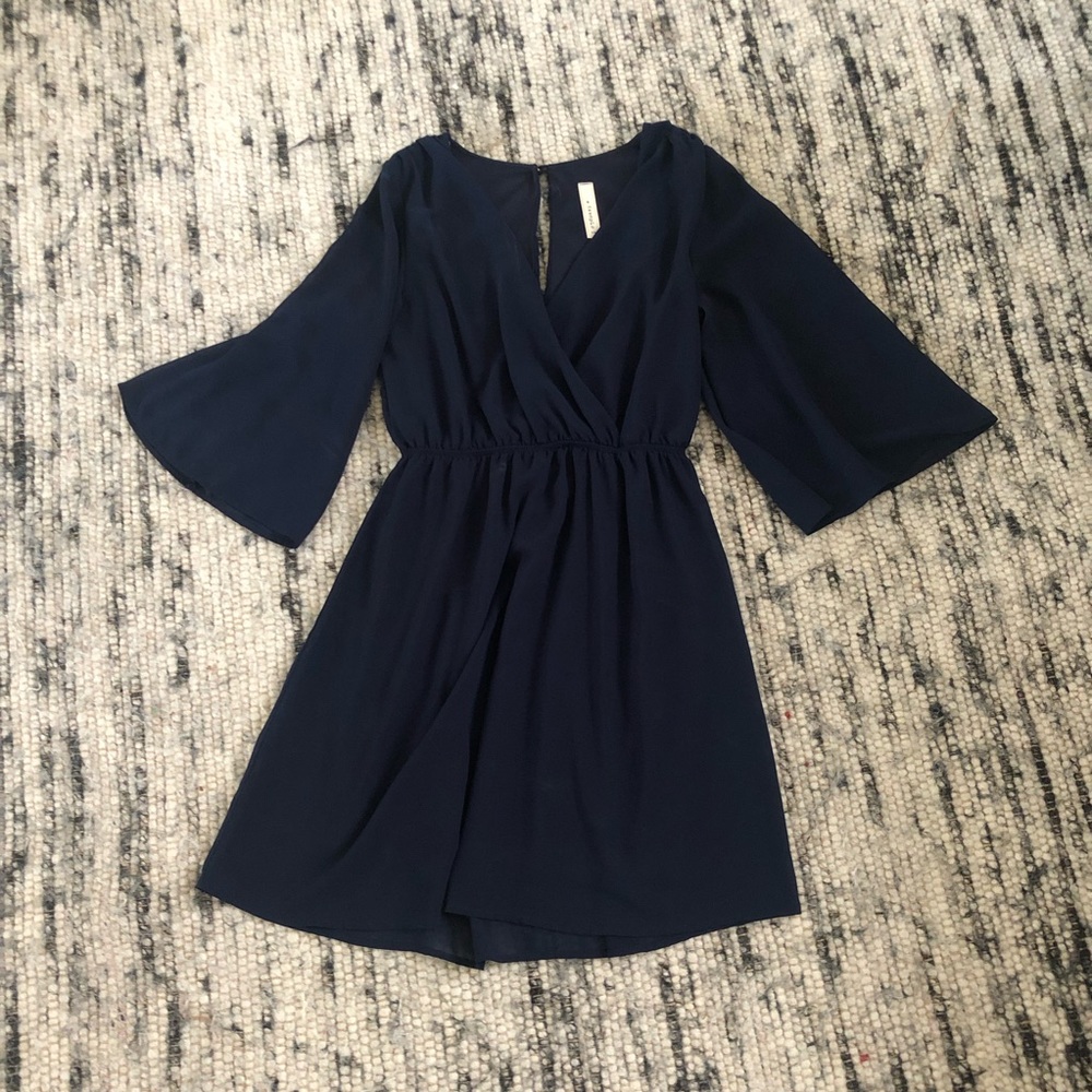 NAVY TEENPLO DRESS